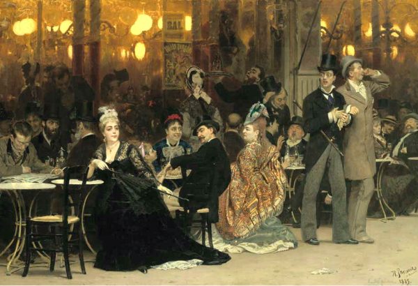A parisian Cafe, Ilya Repin, 1875