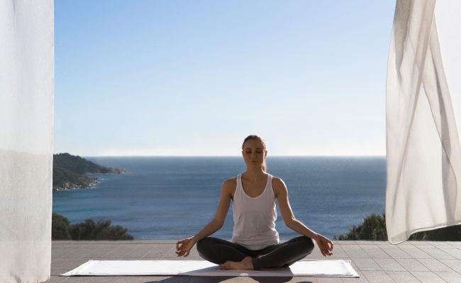 A moment of relaxation at La Réserve Ramatuelle