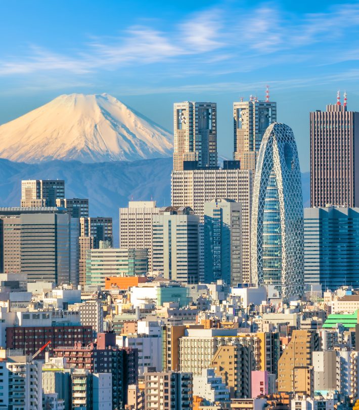 Tokyo,Skyline,And,Mountain,Fuji,In,Japan